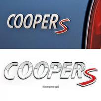 Black 3D Electroplated CooperS Emblem for BMW MINI Rear
