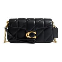 Coach Tabby 19 Dygsniuotas Detalus Grandinėlė Auksinė Armatūra Odinė Pečių Rankinė Maža Moteriška petinė rankinė Juoda CBH23-B4BK Basic Set (Bag+Dust Bag)