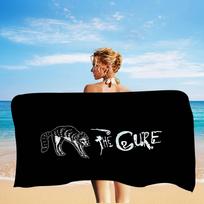 The Cure Logo Big Microfiber Beach Towels Quick Dry Towel Sand Beach Towels Pool Towel For Travel Swim Pool Yoga W40*H60(CM)