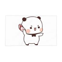 Cute Bubu is Throwing Flip-flops At Dudu Soft Face Towel Quick Dry Pool Bath Cotton Towels Absorbent Quick W40*H60(CM)