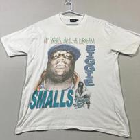 Biggie Smalls Notorious BIG Rap Tee Hip-Hop White Cotton T Shirt Mens XL L