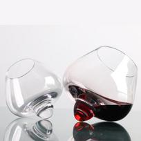 Crystal Liqueur Glass Rocking Whiskey Tumbler, Rock Cup, Tumbler, Liquor, Cognac, Brandy, Snifter Wine Glasses, Denmark Design 235ml