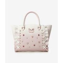 Samantha Vega 2Way Bag Shoulder Lace-up Heart Bijou Frill Flutter Small Pink FS