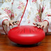 12Inches 8 Tune Tank Drums Handpan Steel Hand Pan Drum Tongue Drum With Drumsticks Carrying Bag Percussion Instruments juoda