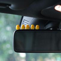 5Pcs Cute Mini Ducks Car Interior Decoration Auto Rearview Mirror Dashboard Ornaments For Woman Man Gift Car Accessories A1  5pcs