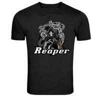 Reaper Grim Death Skull Graphic T-Shirt XL
