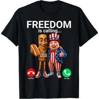 Tung Tung Tung Sahur John Pork Fourth of July T-Shirt S
