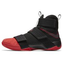 Nike Zoom Soldier 10 LeBron Un Cleated Soldier 10 Round Tip Slip Resistant, Abrasion Resistant, Lightweight High top 844378-060 42.5 juoda/raudona