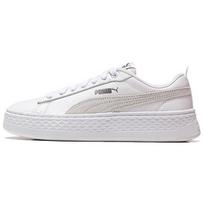 PUMA Smash Platform Low White Womens 366487-06 37 balta