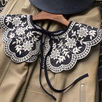 Lace Floral Fake Collar Detachable Decoration Collar False Collar  Shirts/Sweater/Dress Accessory A