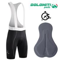 RION Cycling Bib Shorts Men Mountain Bike MTB Tights Night Biking UPF50+ Bike Clothes Road Riding Dolomiti Pads High Visibility EU Size-M