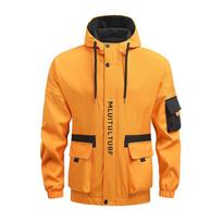Lightweight Multi-pocketed Hooded Men's Softshell Jacket Outdoor Windproof Breathable Water Resistant Hiking Travel Windbreaker Jacket for Men 5XL white