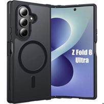 Case for Samsung Galaxy Z Fold 8 Ultra, Shockproof Hard with Magnetic Ring - Translucent Black juoda