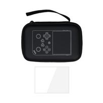 Handheld Gaming Console Carrying Bag Shockproof Organizers Storage Case with Tempered Glass Screen Protector for RG35XX 1