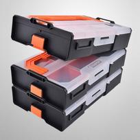 Tool Box Parts Storage Multi-grid Screw Placement Plastic Small Box Combined Electronic Component Storage Case Garage Organizer 3PCS