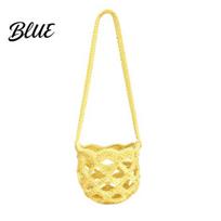 Festival Drink Holder Lanyard Cup Holder Crochet Wine Glass Sleeve with Long Strap Portable Crossbody Bag for Outdoor Picnic Travel Heat Insulation violetinė