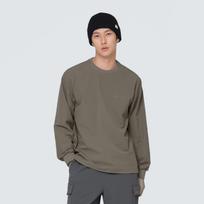 [Snowpeak] Lago Sweatshirt Dark Khaki (S24FUTHT32) 95
