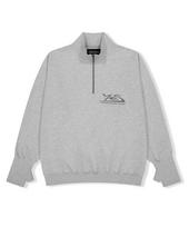Yes Ic Y.E.S Thumb Hole Half Zip Gray M