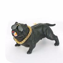 Animal Models Car Interior Dashboard Ornament Pitbull Dog Decoration Simulation Pitbull Dog juoda