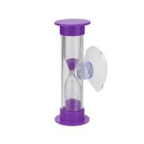 Brushing Shower Timer Time reminder Rotatable Hourglass Sand Clock Desktop Ornament Time Funnel Purple-2 Minute