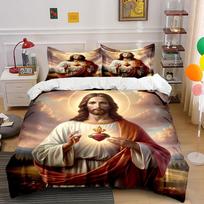 Sacred Heart of Jesus. Bedding sets Duvet cover sets Duvet covers Pillowcases(1*Duvet Cover 2*Pillowcases without duvet insert) 135x200cm