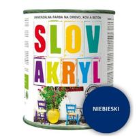 Matte acrylic paint for wood, metal and concrete water-based opaque Slovakryl SLOVLAK BLUE: 0.75 L
