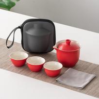 Tea Making Tool Travel Tea Set Ceramic Teapot Set Portable Kung Fu Tea Set  Business Gift