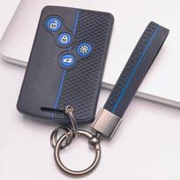 Key Cover for Renault Zoe Captur Clio 5 Arkana Megane 4 Scenic Espace Kadjar with Keychain Honeycomb Texture Non Slip Grip Remote Key Case Protector juoda