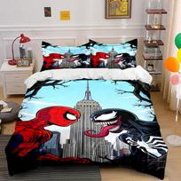 Spider-Man and Venom graphic. Bedding sets Duvet cover sets Duvet covers Pillowcases(1*Duvet Cover 2*Pillowcases without duvet insert) 135x200cm