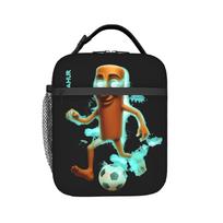 Tung Tung Sahur Lock  Insulated Lunch Bag Large Italian Brainrot  Lunch Container Cooler Bag Tote Lunch Box Food Handbags One Size