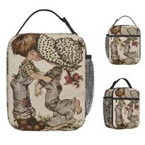 Sarah Key Lunch Bag Picnic Lunch Box For Women Fashion Designer Tote Food Bags Oxford Portable Cooler Bag One Size
