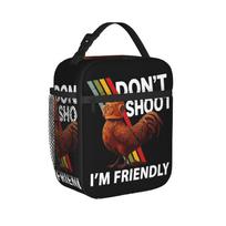 Arc Raiders Don't Shoot Thermal Insulated Lunch Bags for School  Portable Food Container Bags Thermal Cooler Food Box One Size