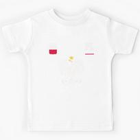 Poland Fan Polish Eagle Polska Flag  Kids T-Shirt 110