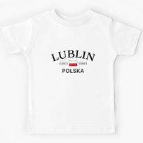 Lublin Polska (Poland) Polish Coordinates Kids T-Shirt 130