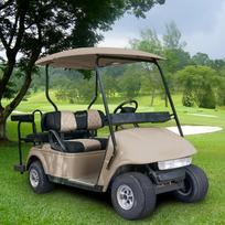 Golf Cart Seat Covers for EZGO TXT and RXV Golf Carts.Breathable and Washable Sandwich Mesh Air Spacer.Renew Your Golf Cart. smėlis