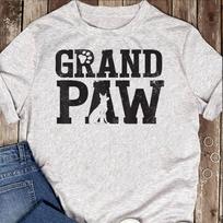 German Shepherd Grand Paw T-Shirt: Dog Grandpa Gift M