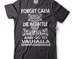 Valhalla Viking Warrior T-Shirt: Norse Mythology, Patriotic Gift S