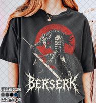 Retro 90's Comfort Colors Guts, Berserk Anime Dark Otaku Swordsman Manga Graphic Tee T-Shirt, Gift For Man & Woman T-Shirt S