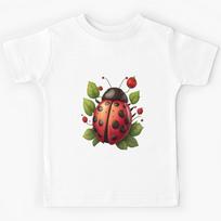 Lucky Ladybug Design Kids T-Shirt 110