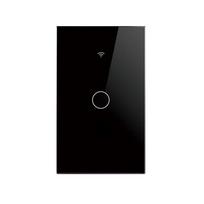 For Tuya US Edition WiFi Smart Wall Switch LED Indicator Alexa Compatible RF433 Remote Control 10A Max Alexa Compatible Smart 120mm*72mm&US Standard