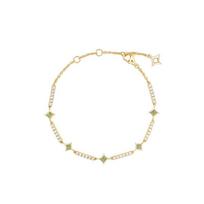 Lola Rose Quartzite Jade Bracelet Flashing Star Series Multi-Star Tail Chain Adjustable Exquisite Sparkling Fashion Light Luxury Versatile LR80120 sidabras