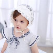 Princess Lace Ruffle Hat White Girl Sunhat Cute Baby Lace Hat  Infant Girls Style B