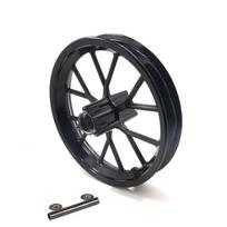 Mini Moto Pocket Bike Front Rear Wheel Hub Rim With Bearinng For Tryre Inner Tube 12 1/2x2.75 Mini Dirt Bike MX350 MX400 Scooter black-front