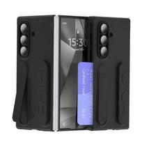For Samsung GalaxyZ Fold 7/6/5/4 5G Case with Wristband Stand, Card Slot, Built-in Screen Protector, Shockproof Protective Cover For Galaxy Z Fold4 juoda