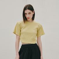Odier Lace Crop T-Shirt - Lime Lime/One