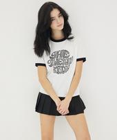 Awesome Studio Ringer Dot Short Sleeve T-Shirt Ivory Ivory/Free