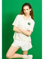 Maro Golf Kiwi Emblem Terry Shirt (White) Free