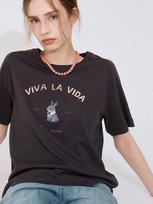 Rayher Viva La Vida_Rabbit Short Sleeve T [Chacoal]