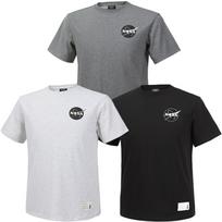 Nasa Unisex Training Cotton Blend Round Neck Short Sleeve T-Shirt [3 Colors] N-161Ubk-Black-095