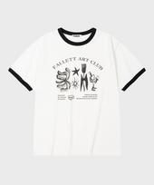 Pallet Art Club Ringer Short Sleeve T-Shirt White White/Xl